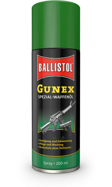 BALLISTOL GUNEX SPRAY 200ML - Aseöljyt ja -rasvat - ZZZ0010180 - 1