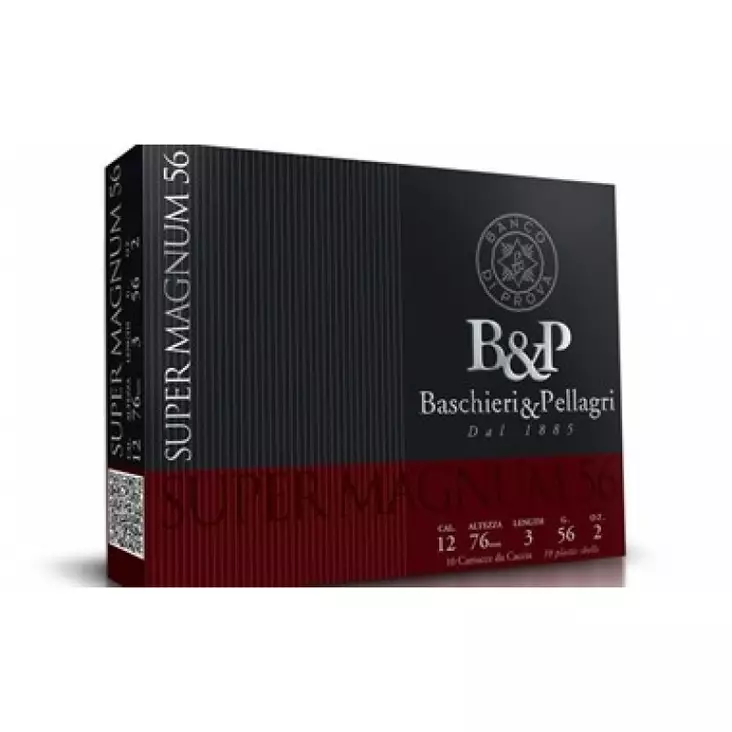 Baschieri & Pellagri 12/76 Super Magnum 56g - Lyijyhauliset patruunat - mi2700 - 1