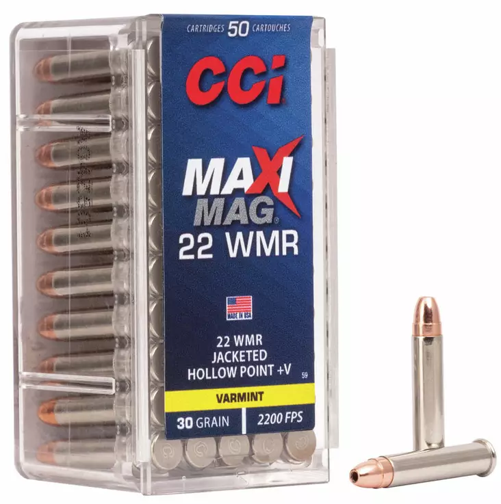 CCI .22MAXI MAG. HP+V 30GRAIN - Kaliiperi .22 wmr - I2830 - 1