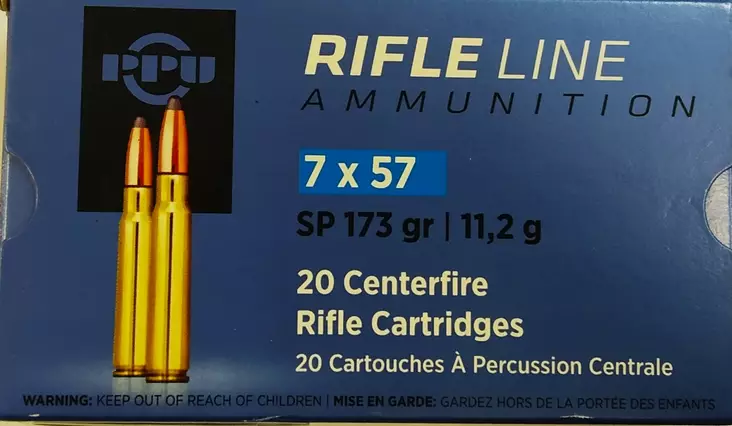 PPU 7x57 11,2g SP - Muut kivääri kaliiberit - ZZZ0007210 - 1