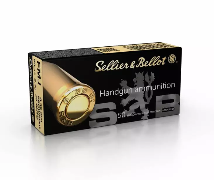 S&B 6.35MM F.M.J. 50GR - Käsiase patruunat - I2580 - 1