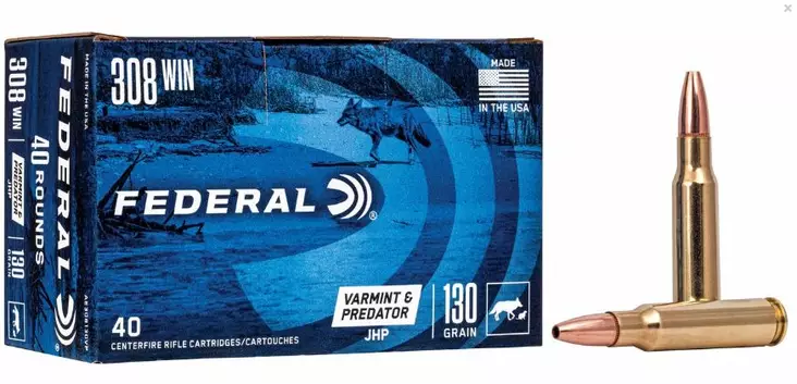 FEDERAL .308 Predator Varmint 8,4g JHP - Kaliiperi .308 - ZZZ0000061 - 1
