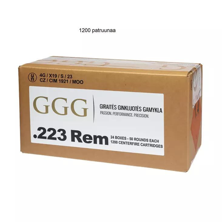 GGG .223rem 3,6g 1200kpl - Kaliiperi .223 - ZZZ0014052 - 1
