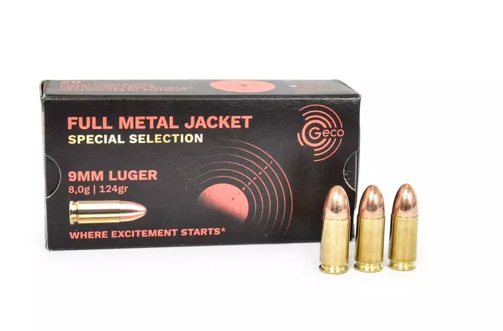 GECO 9MM F.M.J. 124G 50KPL - Käsiase patruunat - I3272 - 1