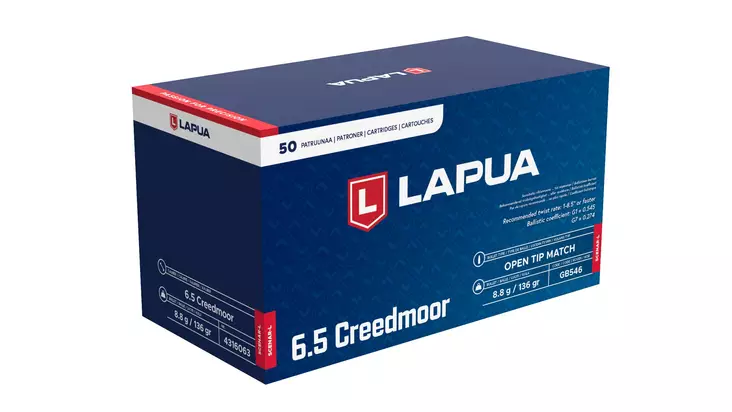 LAPUA 6,5 CREEDMOOR SCENAR 8,8g GB546 - Kaliiperi 6,5 creedmoor - ZZZ0013722 - 1