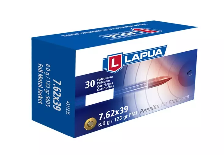 LAPUA 7.62X39 8G FMJ 30KPL - Muut kivääri kaliiberit - I3392 - 1