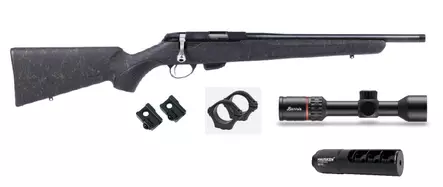 TIKKA T1X .17HRM 16" Roughtech PAKETTI - Pulttilukkoiset pienoiskiväärit - ZZZ0013943 - 1