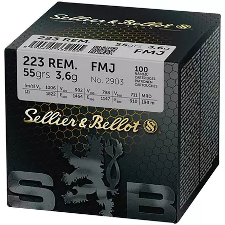 S&B .223 FMJ 3,6g 55Gr 800kpl - Kaliiperi .223 - ZZZ0011953 - 1
