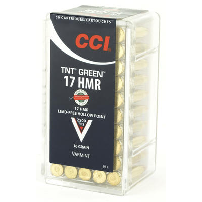 CCI .17hmr 16gr TNT HP Green 762m /s - Kaliiperi .17 hmr - I6013 - 1