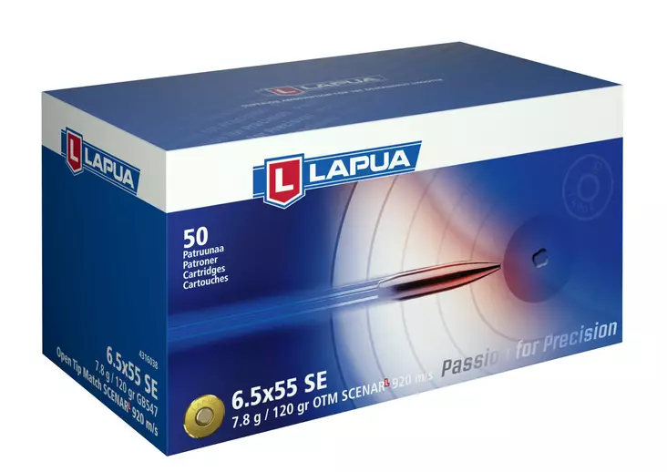 LAPUA 6,5x55SE Scenar GB547 7,8g, 920m - Kaliiperi 6,5x55 - ZZZ0007093 - 1