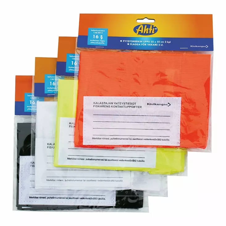 Pyydysmerkin liput Keltainen fluor 2kpl - Pyydyskalastus - G6013 - 1