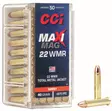 CCI .22WMR MaxiMag TMJ 580m/s 40gr - Kaliiperi .22 wmr - I2924 - 1