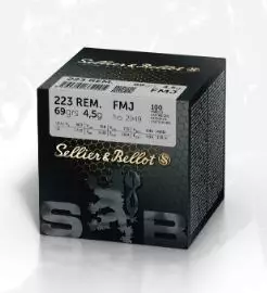 S&B .223Rem FMJBT 4,5g 69Gr 800kpl - Kaliiperi .223 - ZZZ0011954 - 1