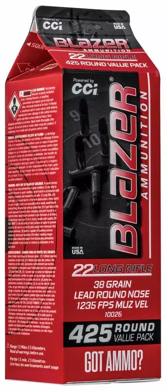 CCI BLAZER .22LR 376M/S 425KPL - Kaliiperi .22lr - ZZZ0013904 - 1