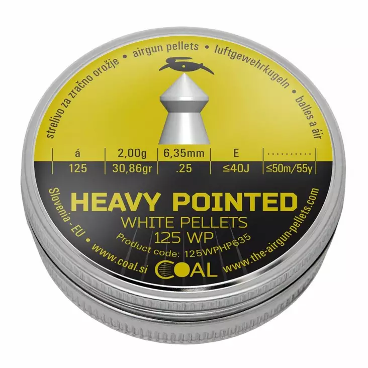 COAL HEAVY POINTED 6,35mm 2,00g - Ilma-ase tarvikkeet - ZZZ0006704 - 1