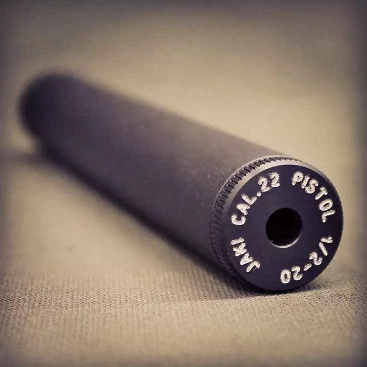 Jaki 22lr 1/2-20UNF Pistol Mattamusta - Äänenvaimentimet - ZZZ0006444 - 1