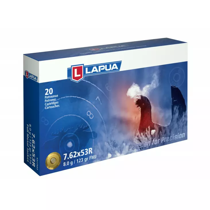 LAPUA 7,62x53R FMJ 8g - Muut kivääri kaliiberit - I3384 - 1