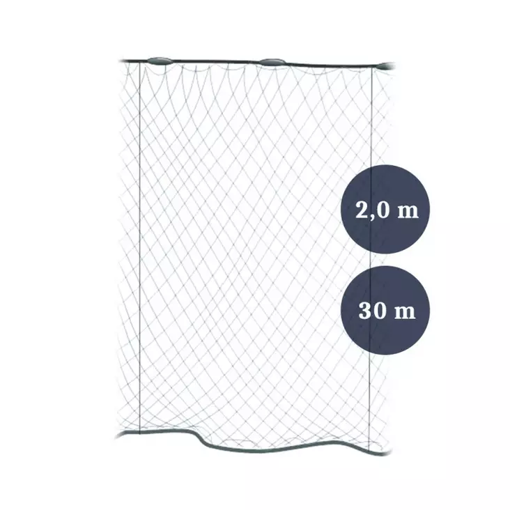 Pietarin kaksoispaula 60mm x 3,0/2,0m x 0,17 x 30m - Pyydyskalastus - G5964 - 1