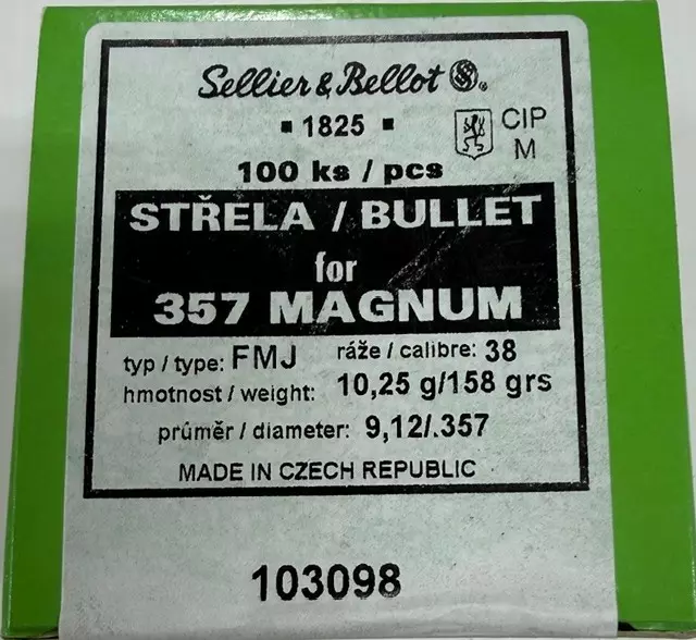 S&B .357 10,25g FMJ - Luodit - ZZZ0013414 - 1