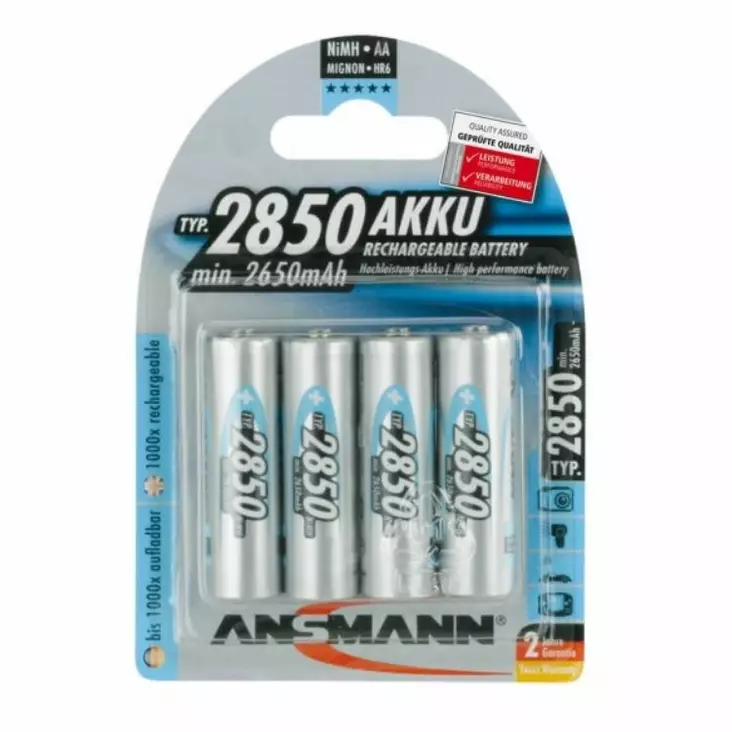 Ansmann maxE Plus NiMH 2850mAh akku 4KPL - Valaisimet ja otsalamput - ZZZ0010165 - 1