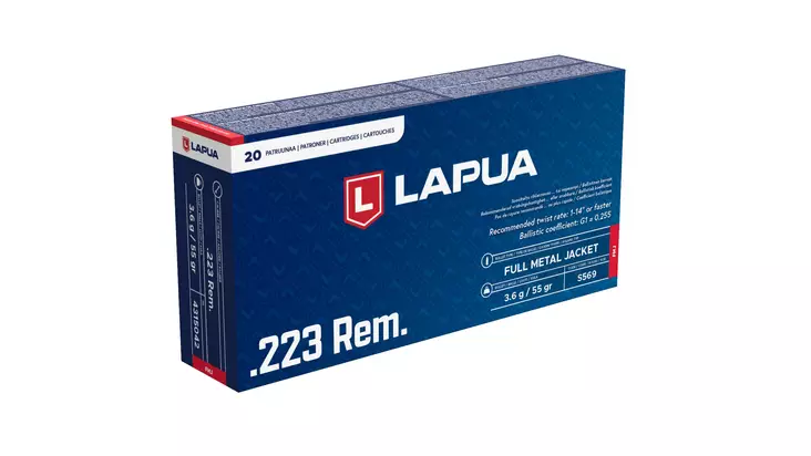 LAPUA .223 Rem FMJ, S569 3,6 g / 55 gr. - Kaliiperi .223 - ZZZ0013205 - 1