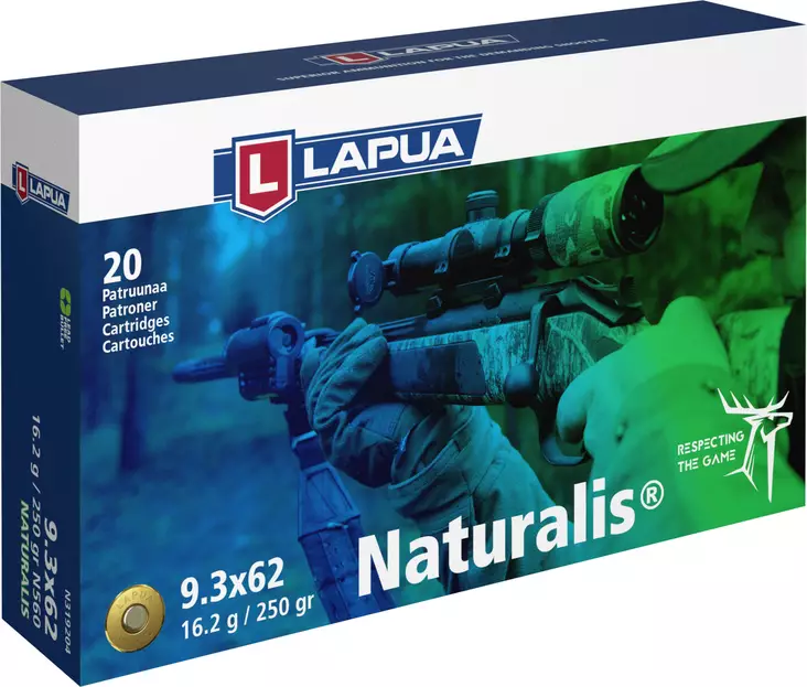 LAPUA 9,3×62 Naturalis LR N560, 16,2 g - Kaliiperi 9,3x62 - I4715 - 1