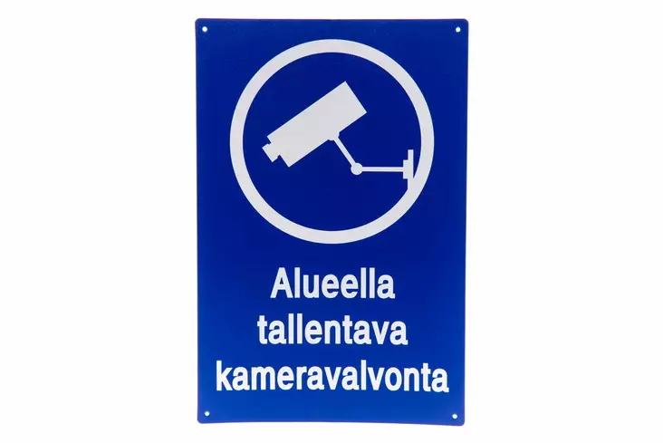 Kyltti Alueella tallentava Kameravalvont - Riistakamerat - ZZZ0000026 - 1