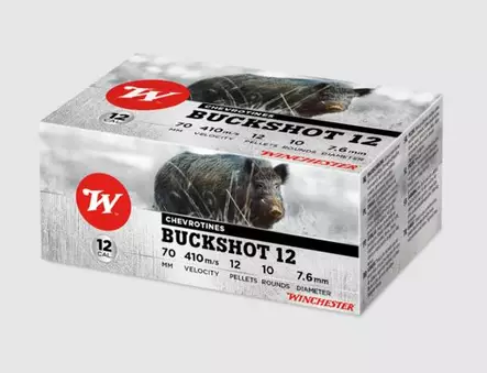 WINCHESTER BUCKSHOT 12/70 - Lyijyhauliset patruunat - I2757 - 1