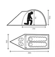 HALTI VAELLUSKUPOLI 2 TENT - Makuupussit - ZZZ0013797 - 2