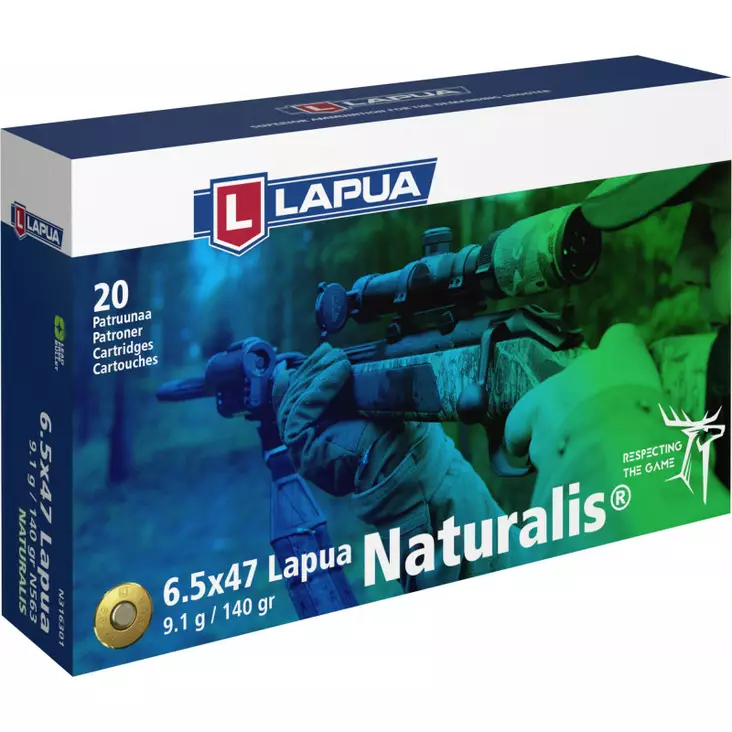 LAPUA 6.5X47 Naturalis N563, 9,1g - Muut kivääri kaliiberit - I5227 - 1