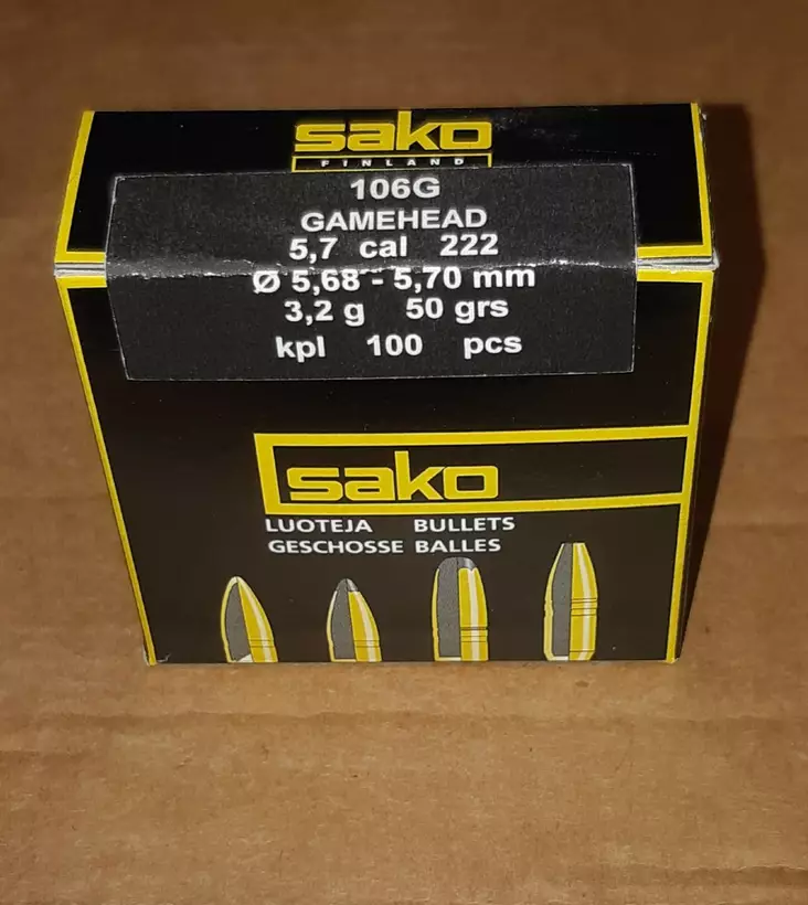 SAKO 106G .224 3,2G O.V. - Luodit - I3587 - 1