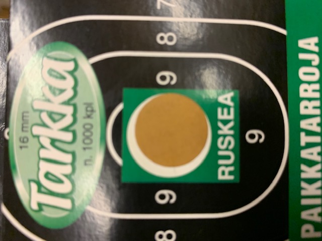 TARKKA VAALEANRUSKEA - Ampumataulut - I5647 - 1