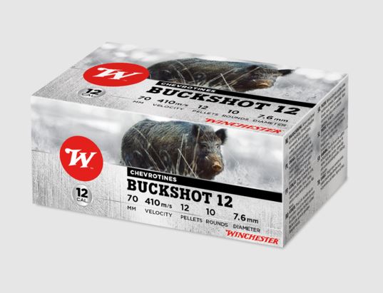 WINCHESTER BUCKSHOT 12/70 - Lyijyhauliset patruunat - I2757 - 1