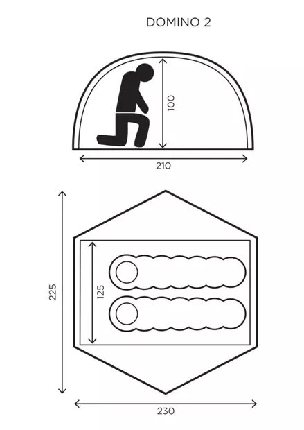 HALTI DOMINO 2 - Makuupussit - ZZZ0013798 - 2