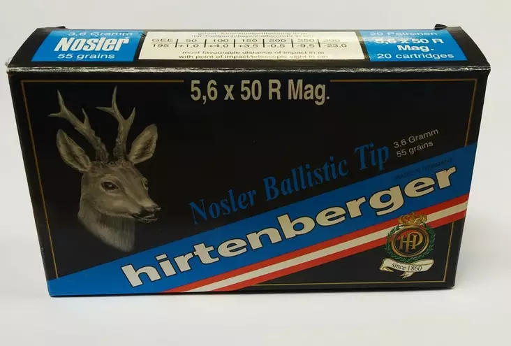 HIRTENBERGER 5,6X50R 3,6g NOSLER BT - Muut kivääri kaliiberit - I2798 - 1
