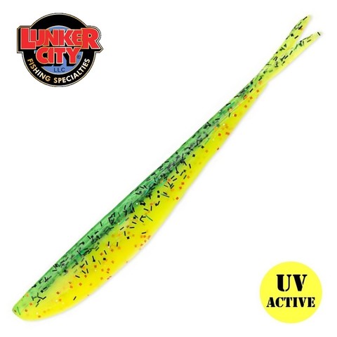 Lunker City Fin-s fish 10" #4 Fire perch - Jigit - G4998 - 1
