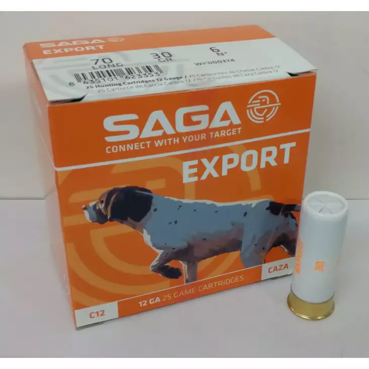 SAGA EXPORT 12/70 30G 6 - Lyijyhauliset patruunat - I4688 - 1
