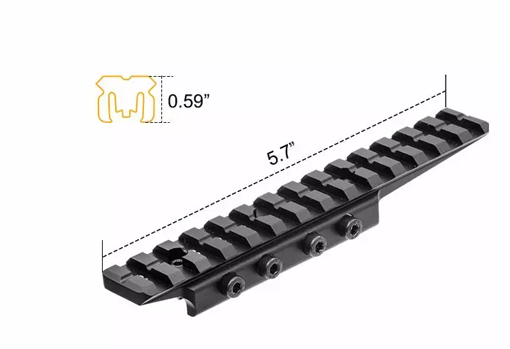 UTG 1-osainen Picatinny-adapteri - Kiskot ja kiilat - ZZZ0009258 - 1