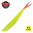 Lunker City Fin-s fish 4" #179 Chartreus Flake Firetail - Jigit - G5119 - 1