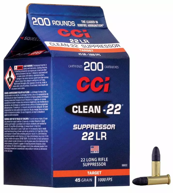 CCI .22LR Clean-22 Suppressor LRN 305m/s - Kaliiperi .22lr - ZZZ0013369 - 1