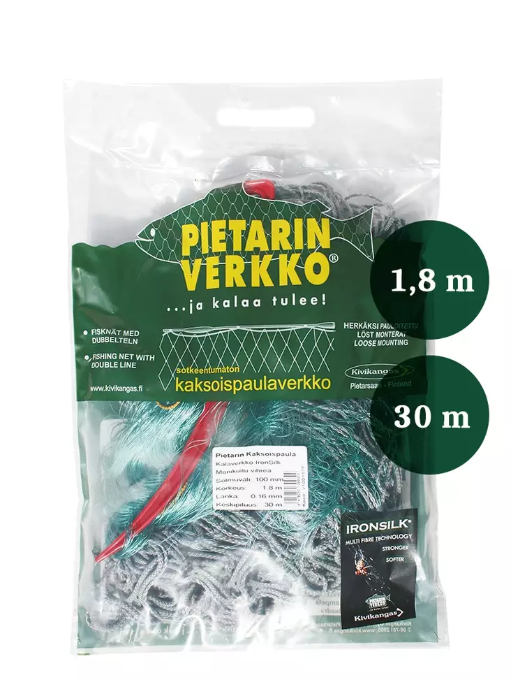 KALAVERKKO 50MMx1,8mx30m IRONSILK 0,16 - Pyydyskalastus - ZZZ0006919 - 1