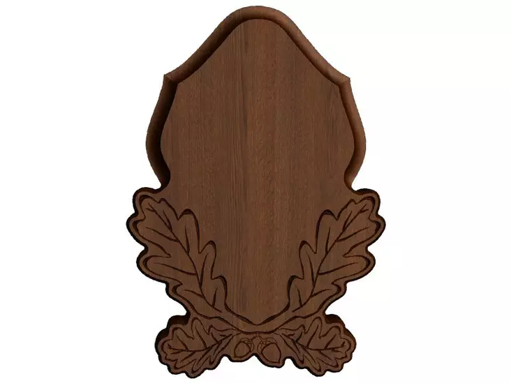 Metsäkauris I kaiverrettu 33cmX25cm - Trofeen taustat - I4589 - 1