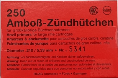 RWS 5341 LARGE RIFLE 250KPL 5,33mm - Nallit - ZZZ0008049 - 1